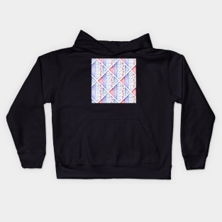 Geometric Pattern, Square Motifs Kids Hoodie